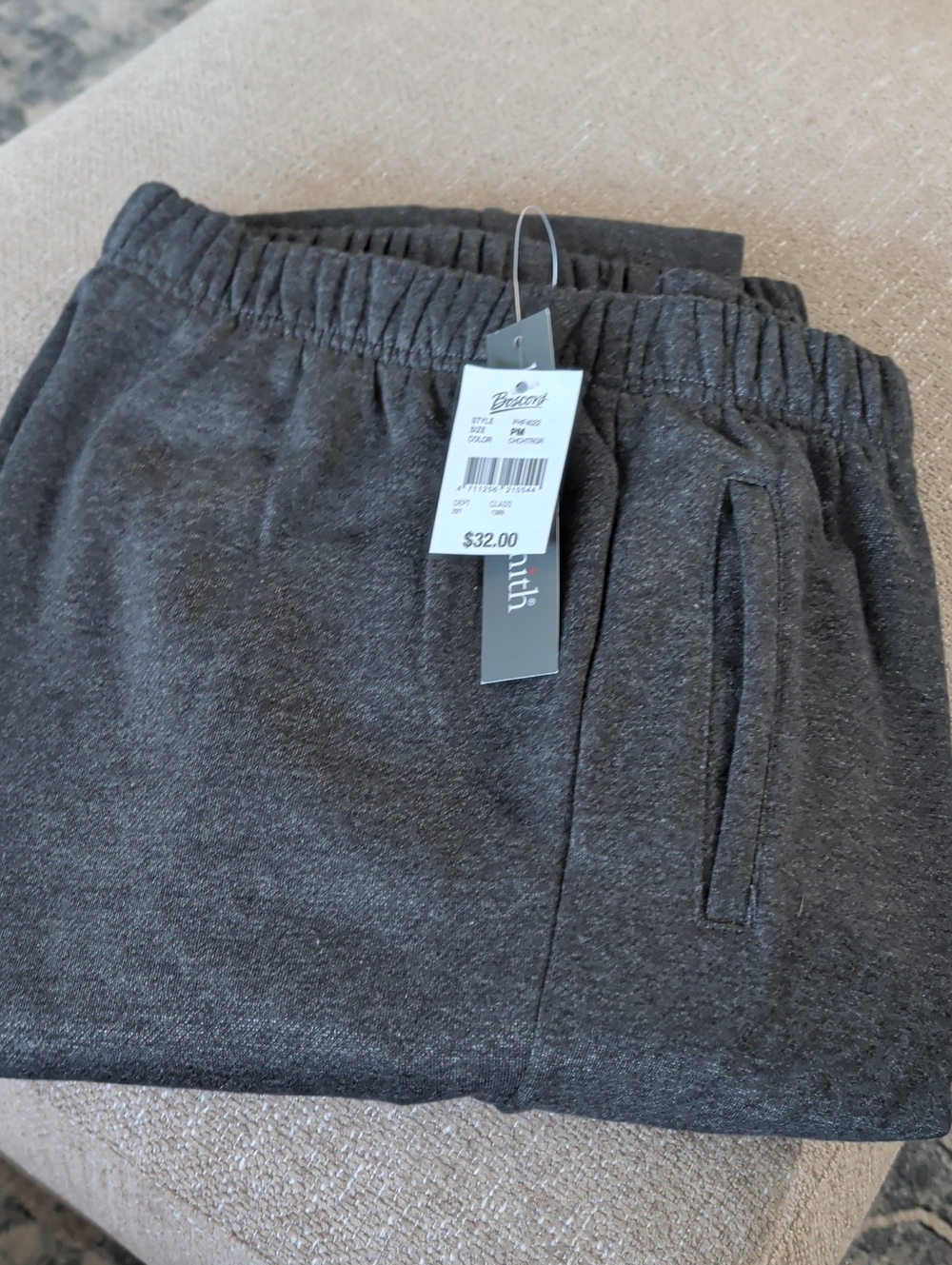 Women's Charcoal Gray Track Joggers with Elastic Waist - Unbranded
